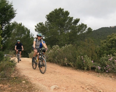 Mountainbiker auf Ibiza